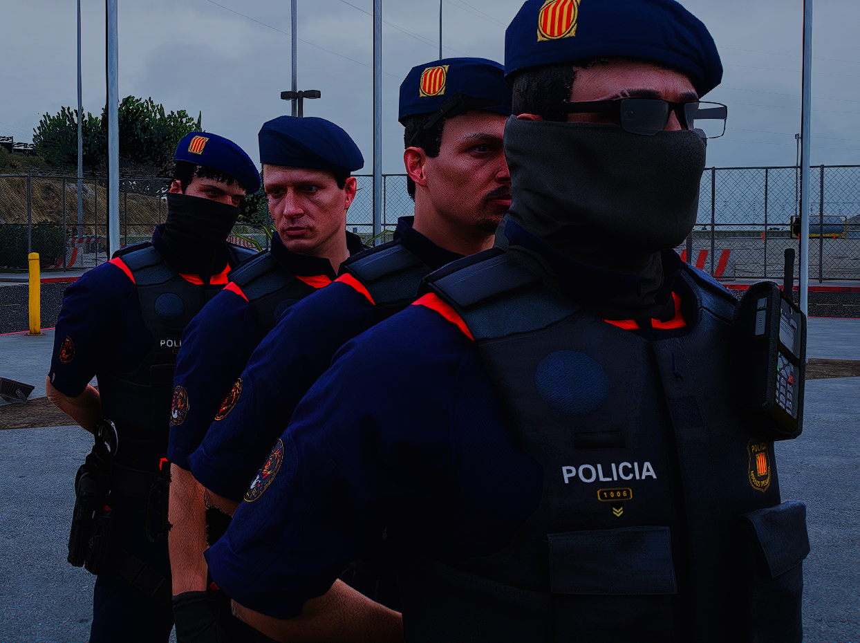 Formación de agentes de Mossos